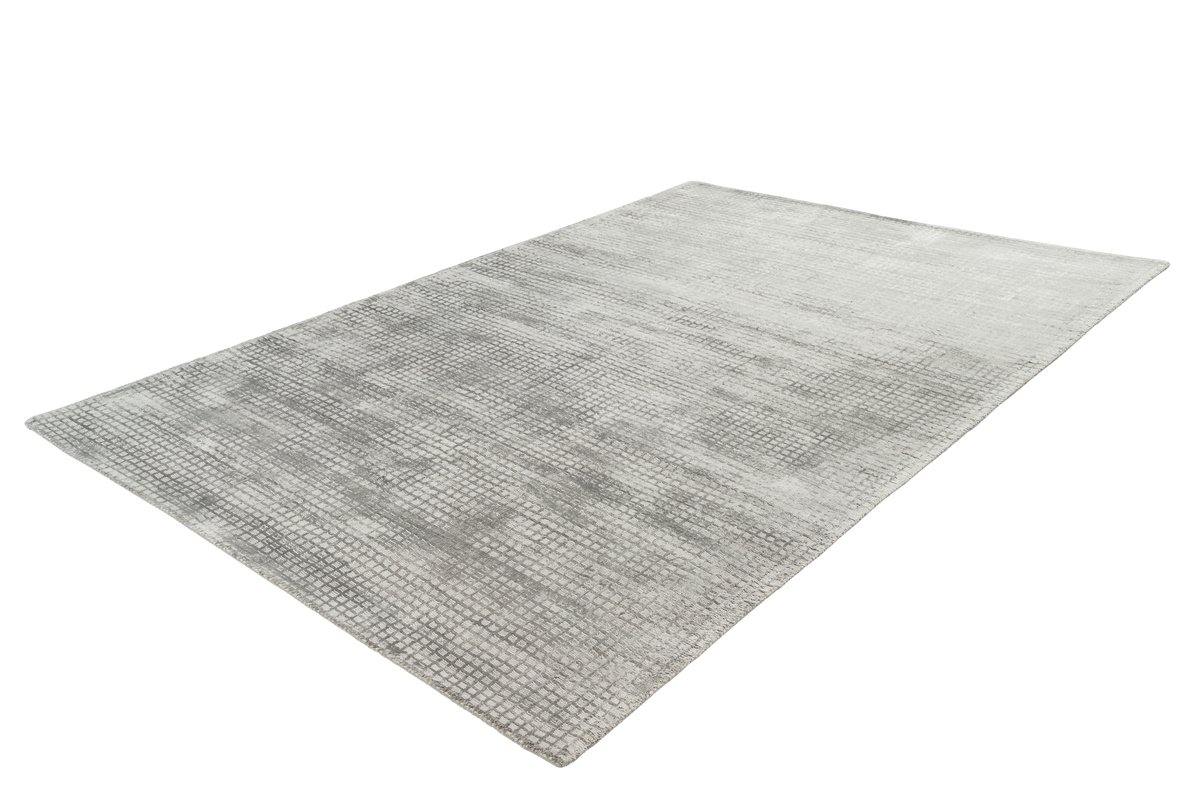Teppich Bridget 125 Silber, Viskose - Designerteppich - carpetz