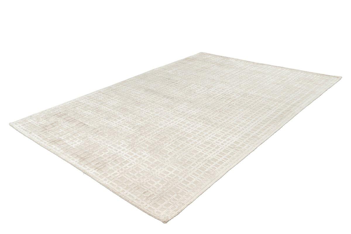 Teppich Karma 125 Beige / Silber Modern-Loft, Viskose - carpetz