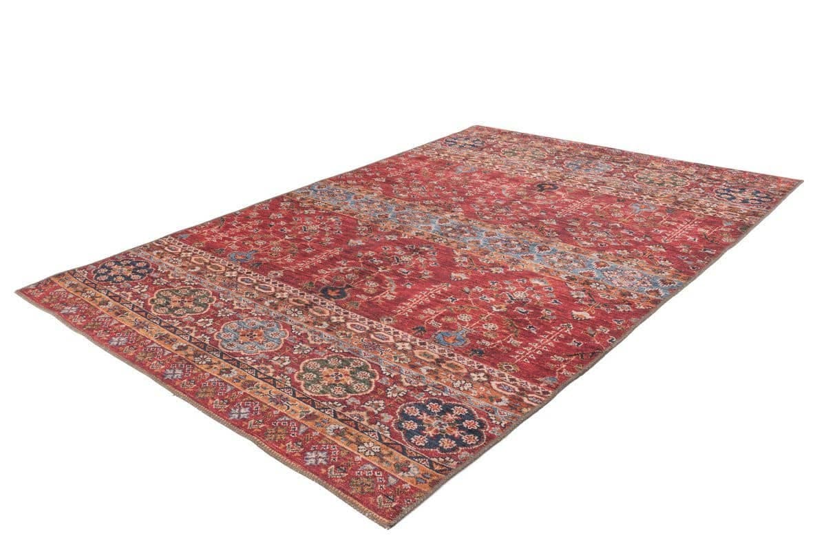 Teppich Faye Oriental-Look, Flachflor - Multi / Rot - carpetz