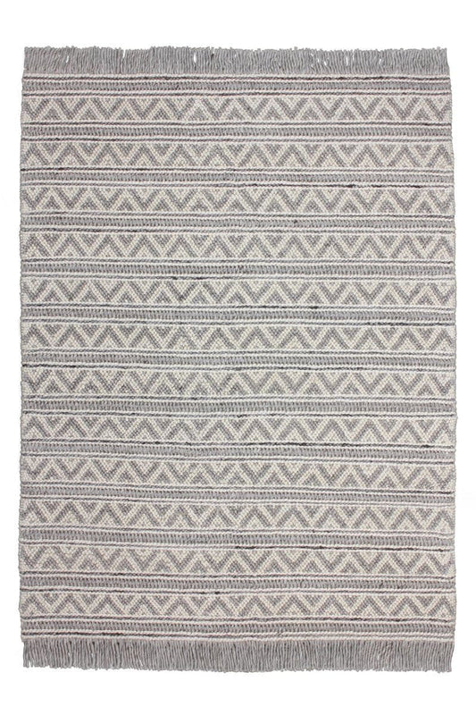 Teppich Natura Modern Loft-Style, Fransen - Silber - carpetz