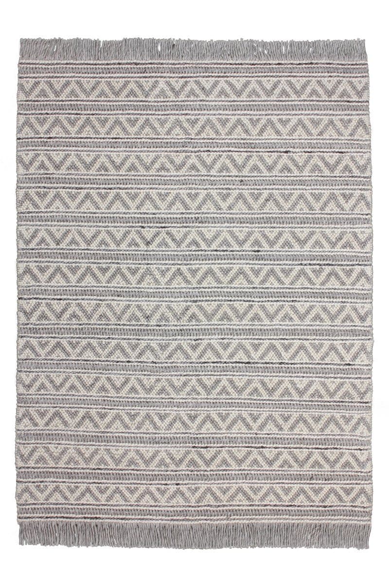 Wollteppich Natura Silber – 75% Neuseelandwolle, handgewebt | carpetz.de