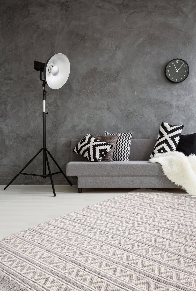 Teppich Natura Modern Loft-Style, Fransen - Silber - carpetz