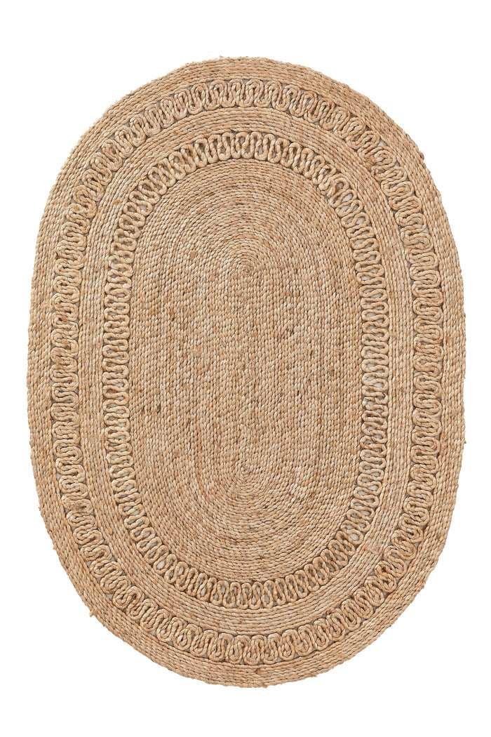 Juteteppich Kamala oval, Natur