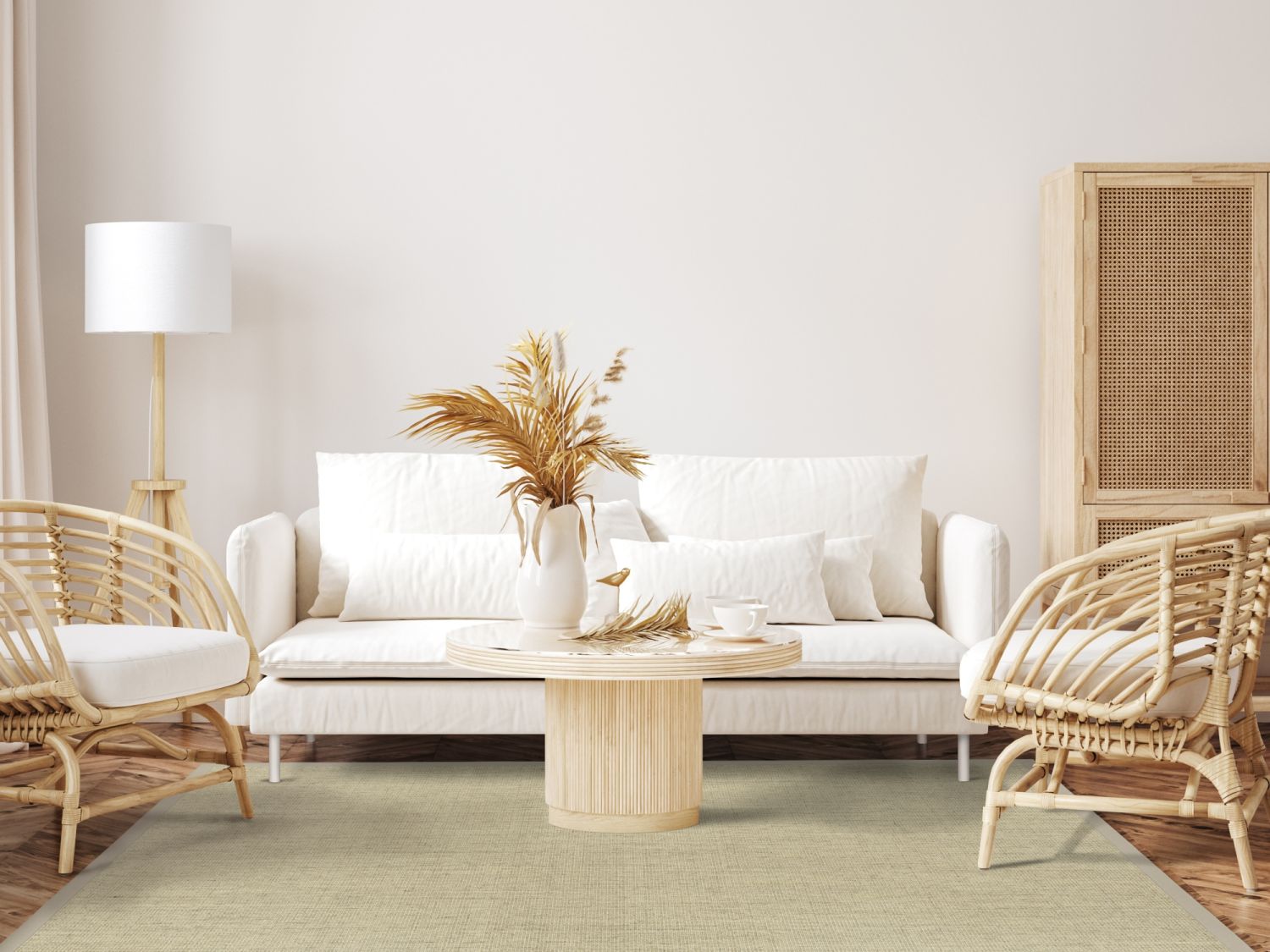 Sisal Teppich Purstoff macadamia nach Maß, mit Vliesrücken 100% Natur