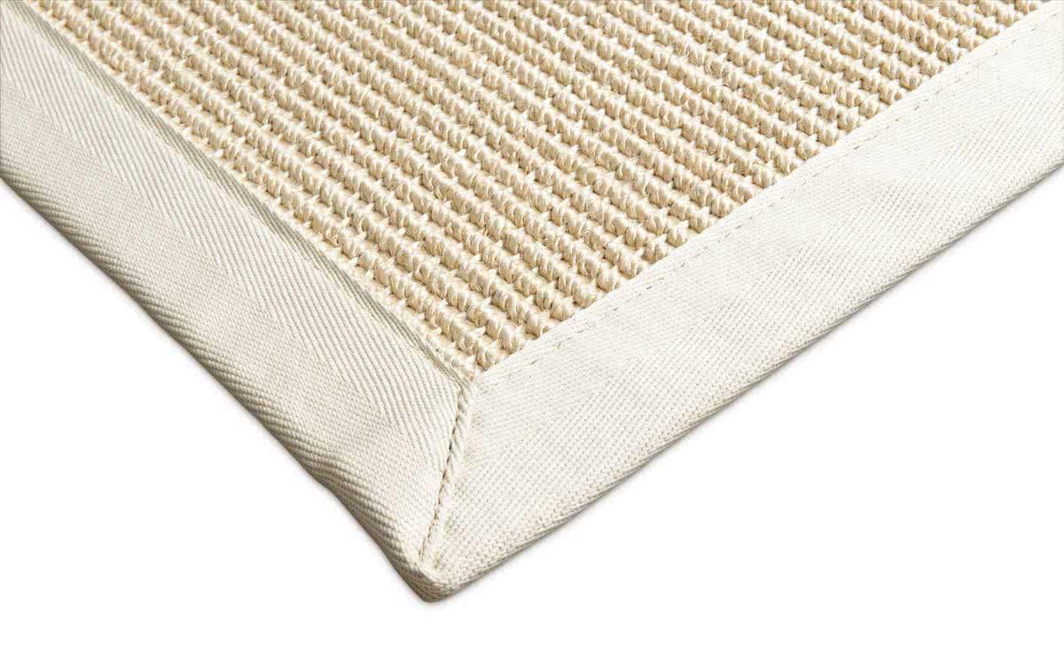 carpetz Maß – Teppich cremeweiß Santa - nach Sisal