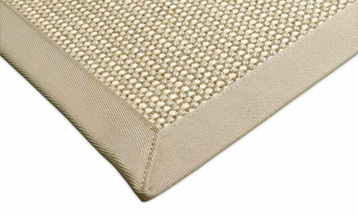 Sisal Teppich Linen creme/hellgrau - carpetz