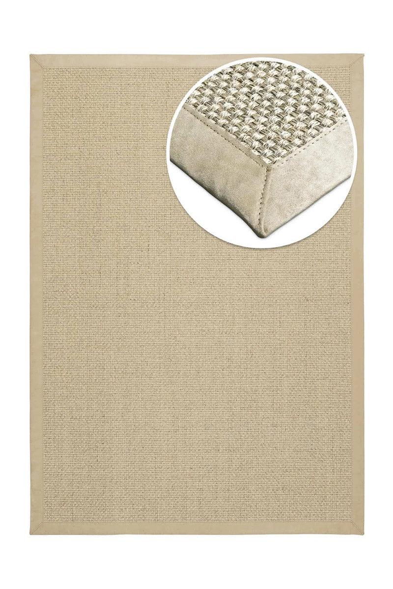 Teppich Sisal Cuadro hellbeige - carpetz