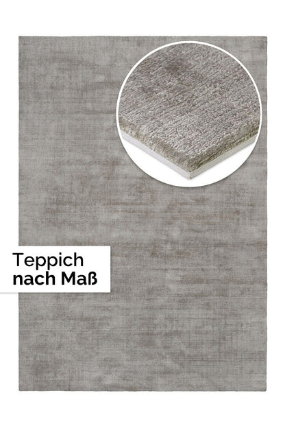 Teppich Essential Silver- nach Maß | Lyocell (Tencel)