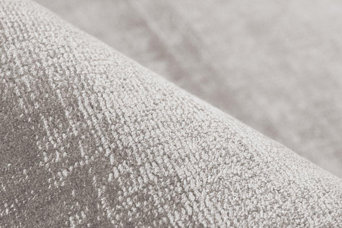 Teppich Viskoseteppich Village Samt-Optik, Silber