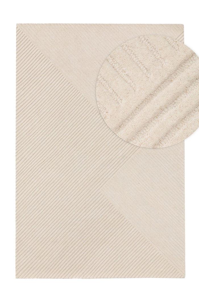 Wollteppich Yanis Ivory - 100% Wolle, Beige - carpetz